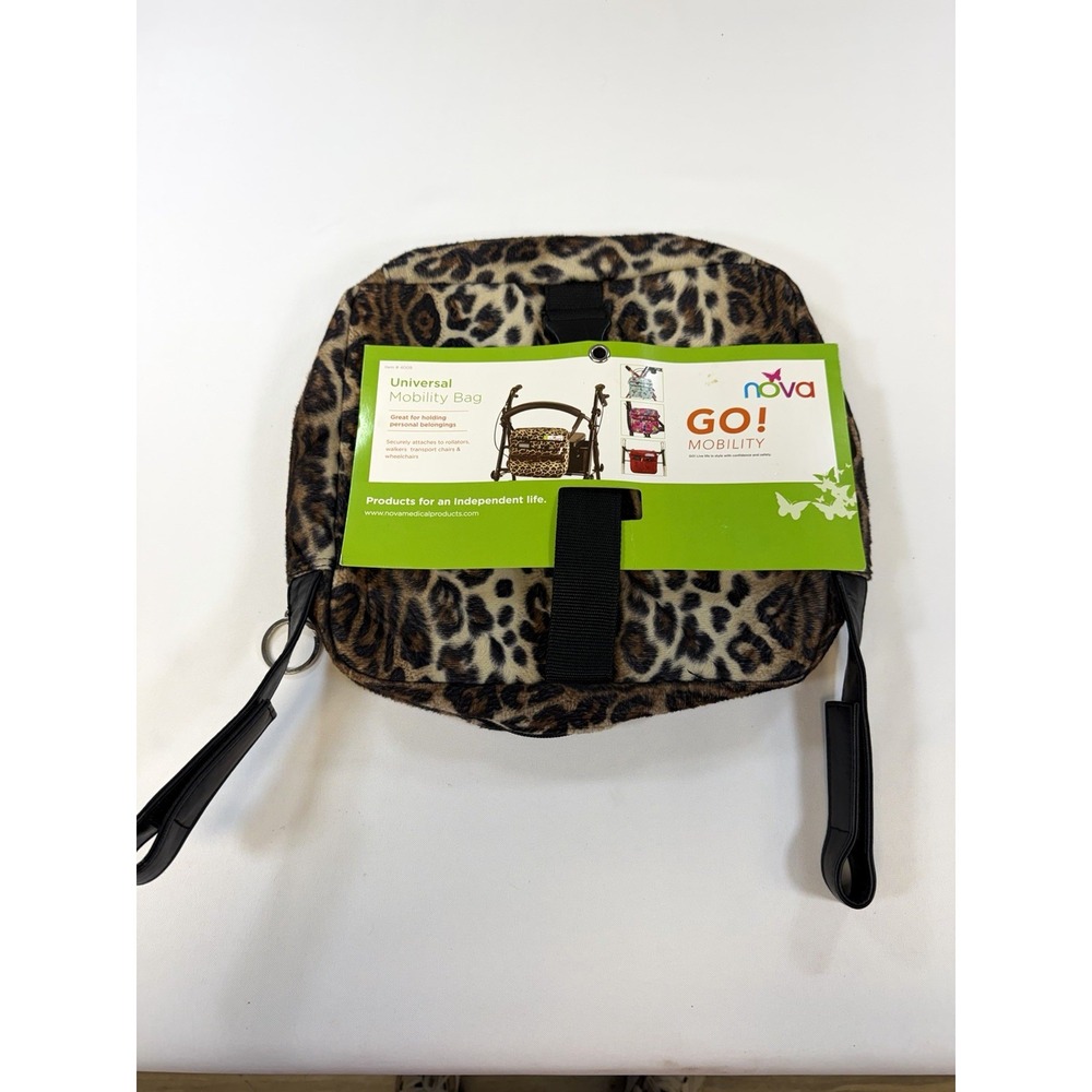 NOVA GO! Mobility Universal Mobility Bag Leopard Print Zipper 4008LP